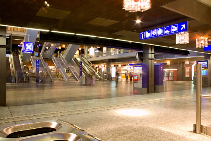 Langzeitbelichtung Bahnhof Bern