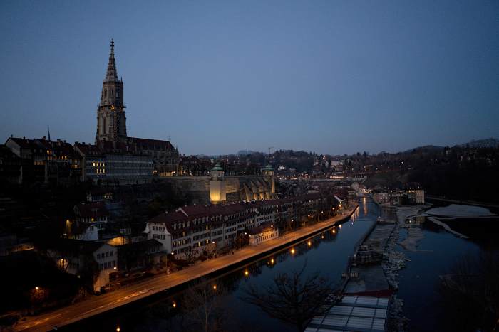 Aussicht auf Münster und Aare in der Museumsnacht Bern